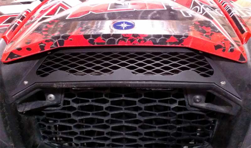 Grill installed on RZR